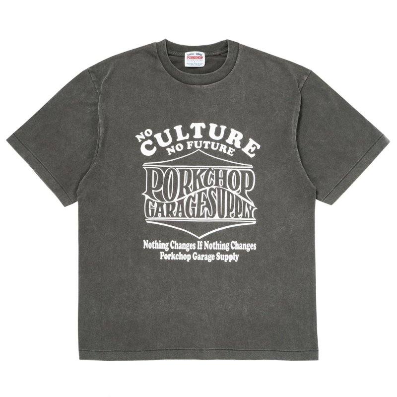 画像1: PORKCHOP/WAVE&WP TEE（FADE GRAY）［ウェーブ&ウイングポークT-26秋冬］