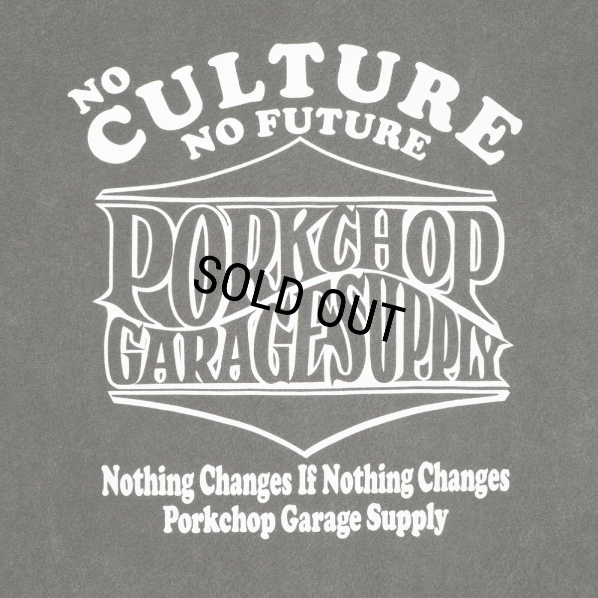 画像3: PORKCHOP/WAVE&WP TEE（FADE GRAY）［ウェーブ&ウイングポークT-26秋冬］ (3)