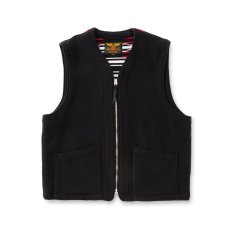 画像2: CALEE/NATIVE BLANKET VEST（BLACK）［ネイティブブランケットベスト-26春夏］ (2)