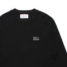 画像2: WACKO MARIA/THERMAL SHIRT（BLACK）［サーマル長袖-26秋冬］ (2)