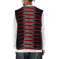 画像8: CALEE/NATIVE BLANKET VEST（BLACK）［ネイティブブランケットベスト-26春夏］ (8)