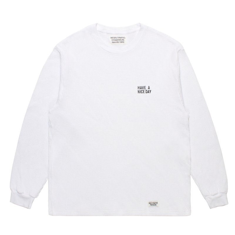 画像1: WACKO MARIA/THERMAL SHIRT（WHITE）［サーマル長袖-26秋冬］