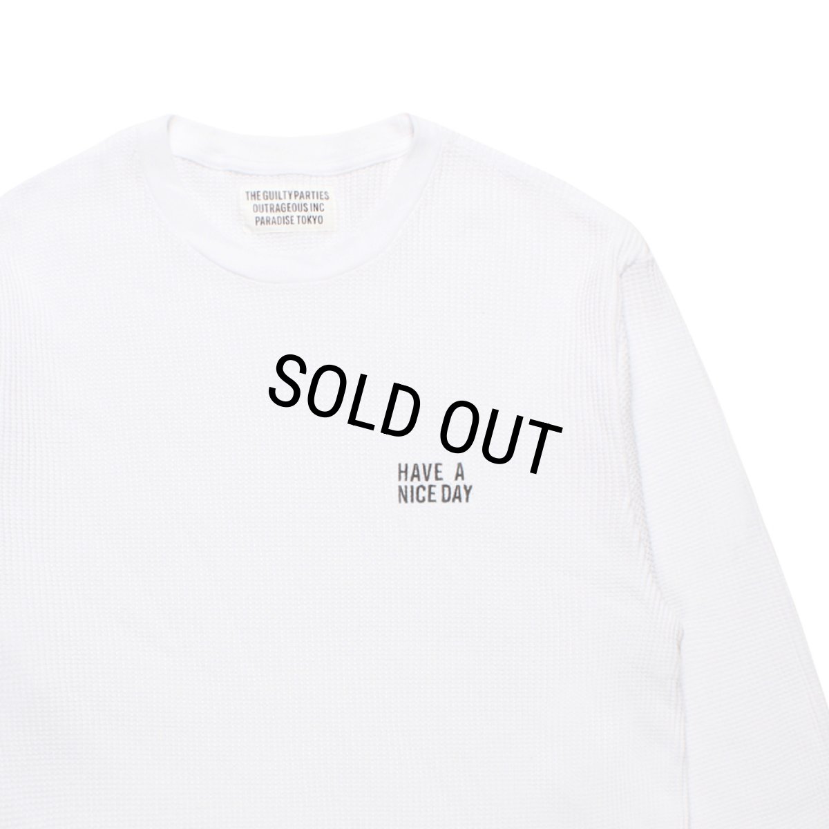 画像2: WACKO MARIA/THERMAL SHIRT（WHITE）［サーマル長袖-26秋冬］ (2)