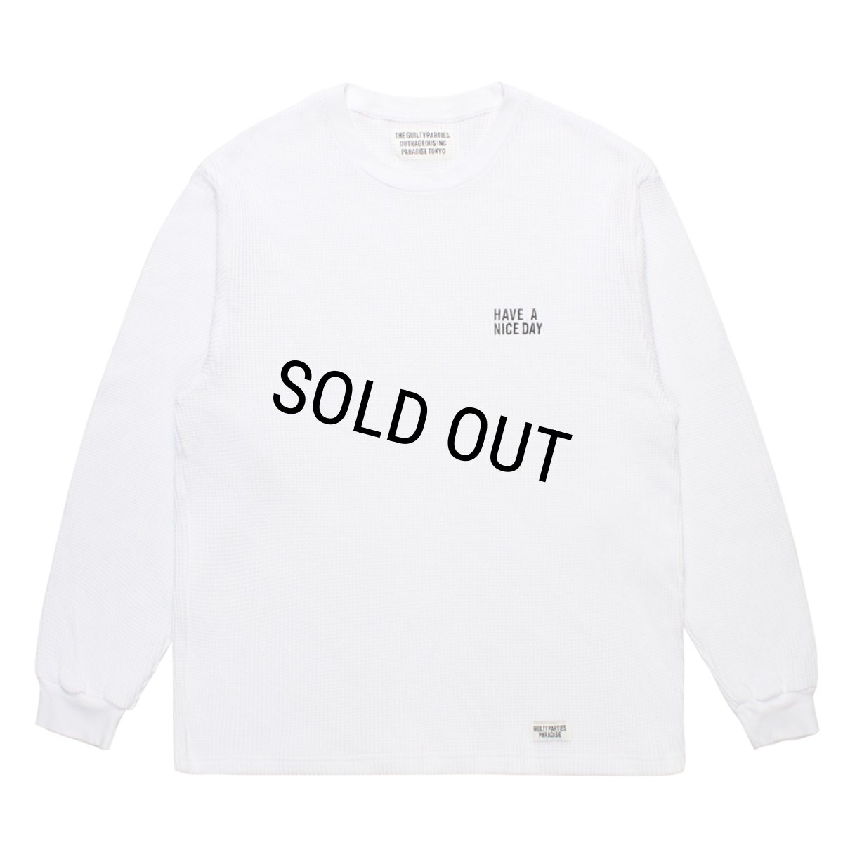 画像1: WACKO MARIA/THERMAL SHIRT（WHITE）［サーマル長袖-26秋冬］ (1)