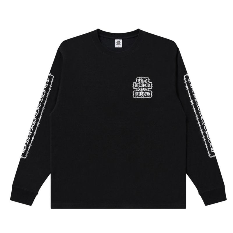 画像1: BlackEyePatch/BARBED WIRE OG L/S TEE(BLACK)