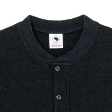 画像2: RATS/HENLEY NECK L/S TEE（BLACK）［ヘンリーネック長袖T-26秋冬］ (2)