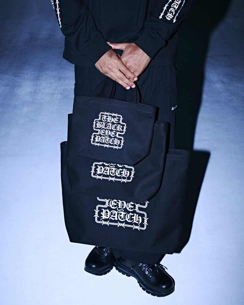 画像2: BlackEyePatch/BARBED WIRE OG LABEL SMALL TOTE（BLACK）