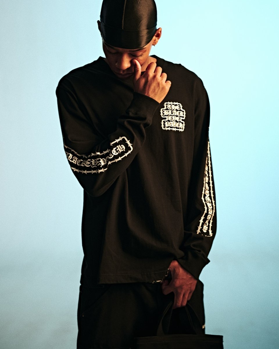 画像3: BlackEyePatch/BARBED WIRE OG L/S TEE（BLACK） (3)