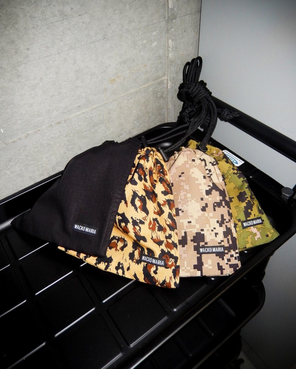 画像2: WACKO MARIA/DIGTAL CAMO DRAWSTRING BAG（KHAKI）［デジタルカモドローストリングバッグ-26秋冬］ (2)