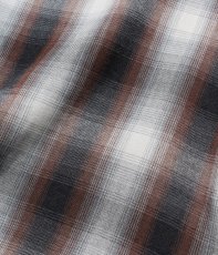 画像3: WACKO MARIA/OMBRE CHECK OPEN COLLAR SHIRT（BROWN）［オンブレチェックオープンカラーシャツ-26秋冬］ (3)