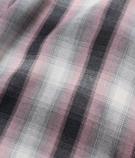 画像3: WACKO MARIA/OMBRE CHECK OPEN COLLAR SHIRT（PINK）［オンブレチェックオープンカラーシャツ-26秋冬］ (3)