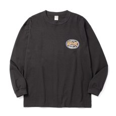 画像2: CALEE/VINTAGE TYPE SIGNBOARD L/S TEE ＜NATURALLY PAINT DESIGN＞（INK BLACK）［プリント長袖T-26秋冬］ (2)