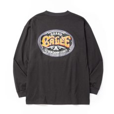 画像1: CALEE/VINTAGE TYPE SIGNBOARD L/S TEE ＜NATURALLY PAINT DESIGN＞（INK BLACK）［プリント長袖T-26秋冬］ (1)