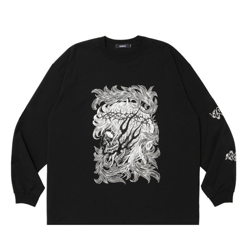 画像1: ANTIDOTE BUYERS CLUB/Pima Cotton L/S Tee(Reaper)(Pure Black)