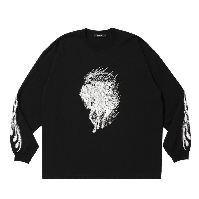 画像1: ANTIDOTE BUYERS CLUB/Pima Cotton L/S Tee(Reaper)(Pure Black)