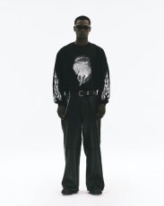 画像12: ANTIDOTE BUYERS CLUB/Pima Cotton L/S Tee（Reaper）（Pure Black） (12)