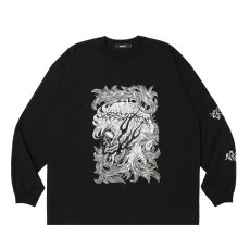 画像1: ANTIDOTE BUYERS CLUB/Pima Cotton L/S Tee（Reaper）（Pure Black） (1)