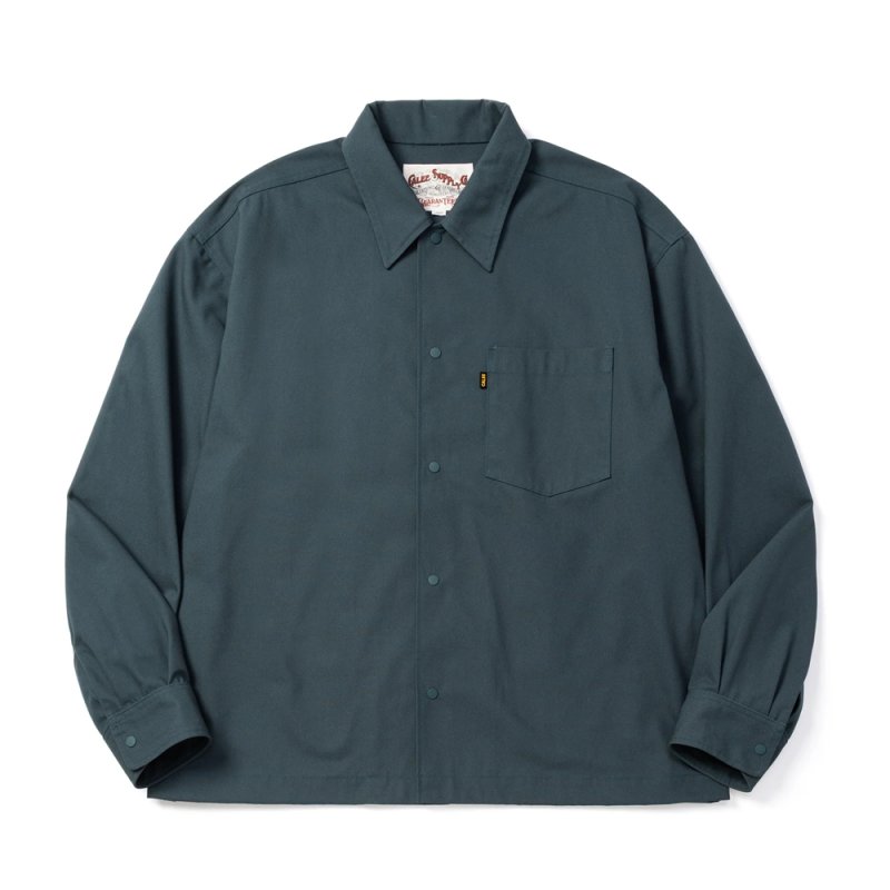 画像1: CALEE/DUCK SHIRT JACKET（GREEN）［ダックシャツJKT-26秋冬］