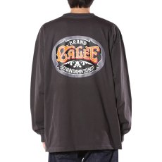 画像7: CALEE/VINTAGE TYPE SIGNBOARD L/S TEE ＜NATURALLY PAINT DESIGN＞（INK BLACK）［プリント長袖T-26秋冬］ (7)