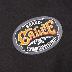 画像4: CALEE/VINTAGE TYPE SIGNBOARD L/S TEE ＜NATURALLY PAINT DESIGN＞（INK BLACK）［プリント長袖T-26秋冬］ (4)