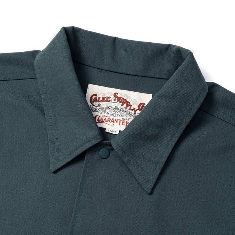画像3: CALEE/DUCK SHIRT JACKET（GREEN）［ダックシャツJKT-26秋冬］