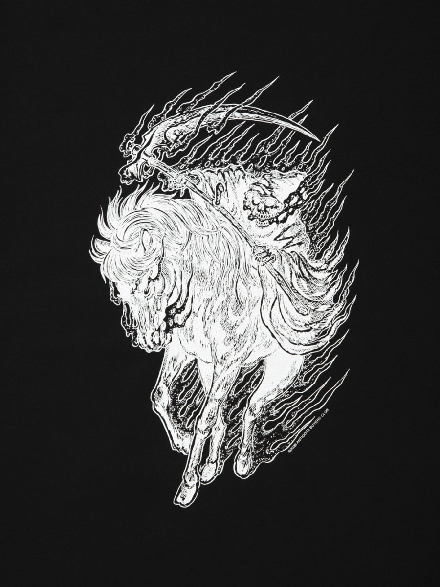 画像3: ANTIDOTE BUYERS CLUB/Pima Cotton L/S Tee（Reaper）（Pure Black） (3)