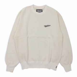 exodus エクソダス　スウェット　トレーナー XXL wacko maria WACKO MARIA/WASHED HEAVY WEIGHT SWEAT SHIRT（IVORY）［クルーネック
