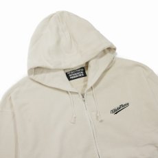 画像2: WACKO MARIA/WASHED HEAVY WEIGHT ZIP UP HOODED SWEAT SHIRT（IVORY）［ジップアップパーカー-26秋冬］ (2)