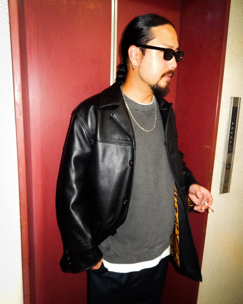 画像5: WACKO MARIA/LEATHER CAR COAT（BLACK）［レザーカーコート-26秋冬］ (5)