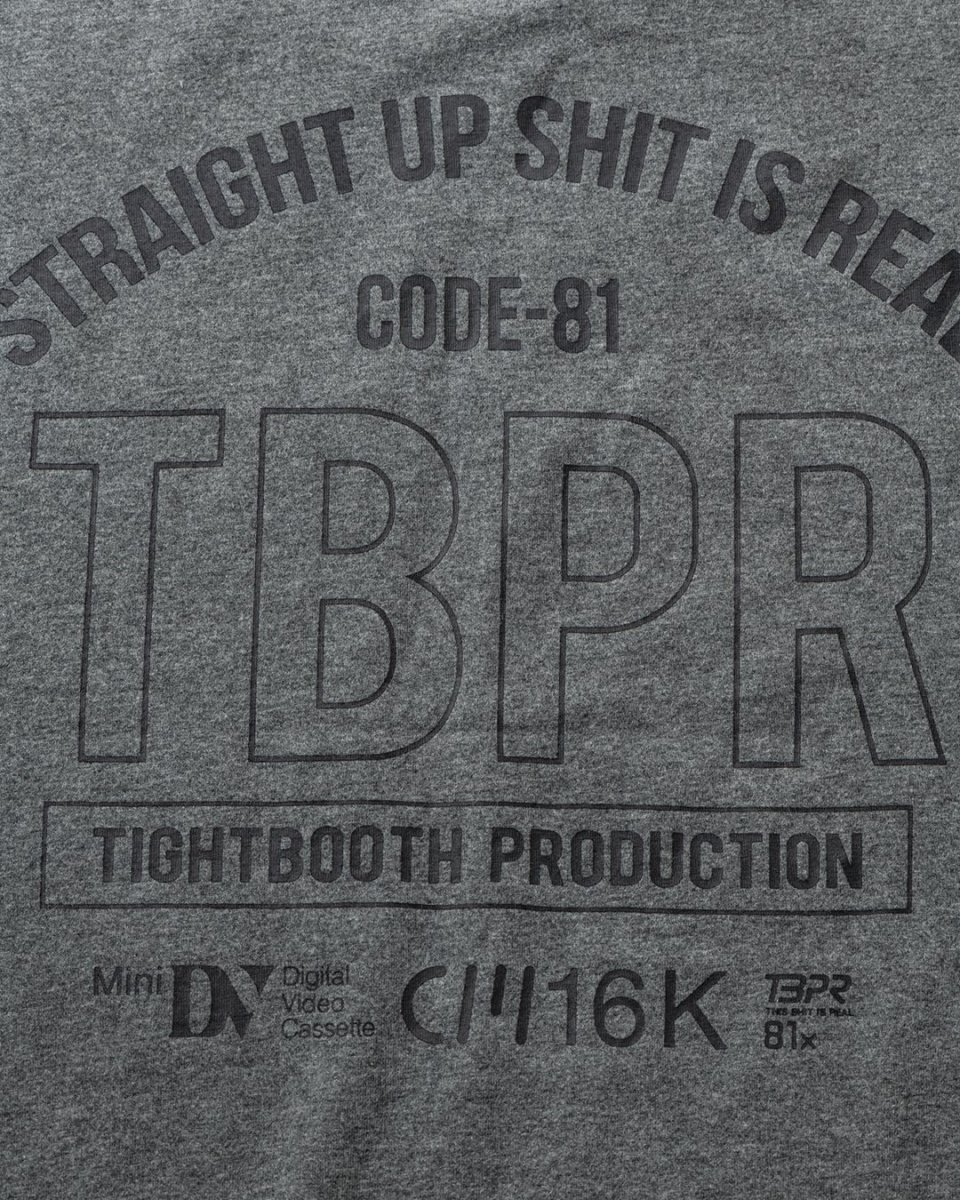 画像7: TIGHTBOOTH/STRAIGHT UP S/S T-SHIRT（Charcoal）［ストレートアップT-26秋冬］ (7)