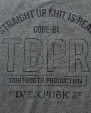 画像7: TIGHTBOOTH/STRAIGHT UP S/S T-SHIRT（Charcoal）［ストレートアップT-26秋冬］ (7)