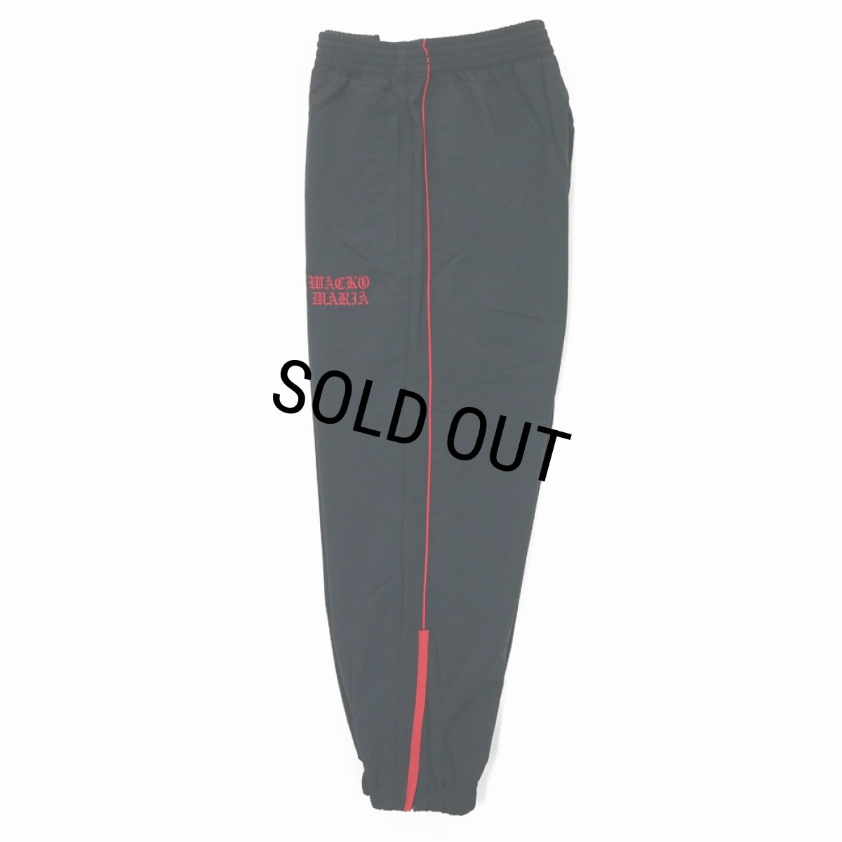 画像2: WACKO MARIA/TRACK PANTS（BLACK/RED）［トラックパンツ-26秋冬］ (2)