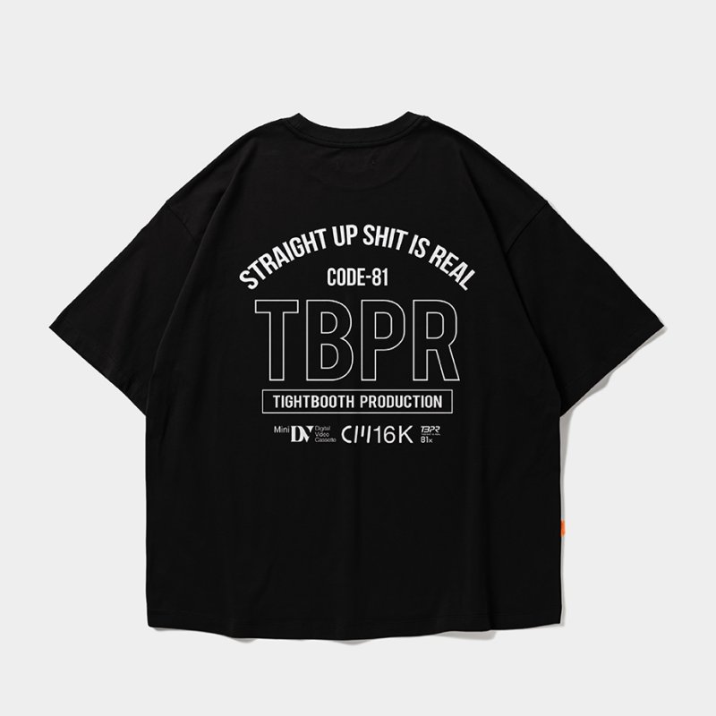 画像2: TIGHTBOOTH/STRAIGHT UP S/S T-SHIRT（Black）［ストレートアップT-26秋冬］