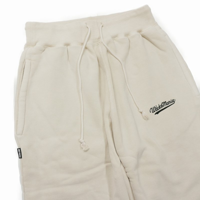 画像2: WACKO MARIA/WASHED HEAVY WEIGHT SWEAT PANTS（IVORY）［スウェットパンツ-26秋冬］