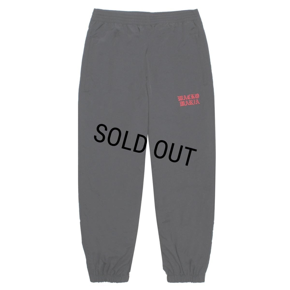 画像1: WACKO MARIA/TRACK PANTS（BLACK/RED）［トラックパンツ-26秋冬］ (1)