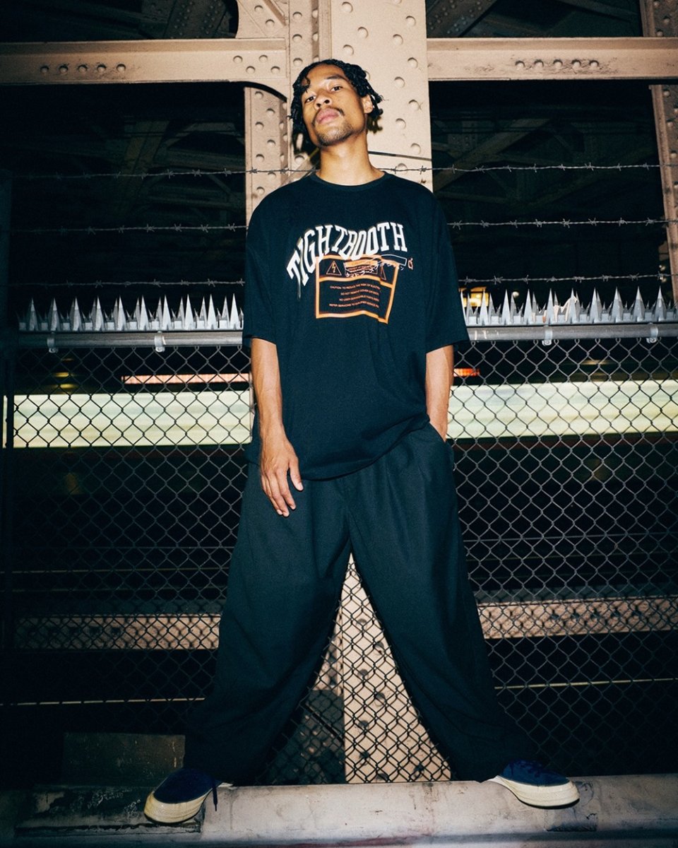 画像5: TIGHTBOOTH/ACID LOGO S/S T-SHIRT（Black）［アシッドロゴT-26秋冬］ (5)