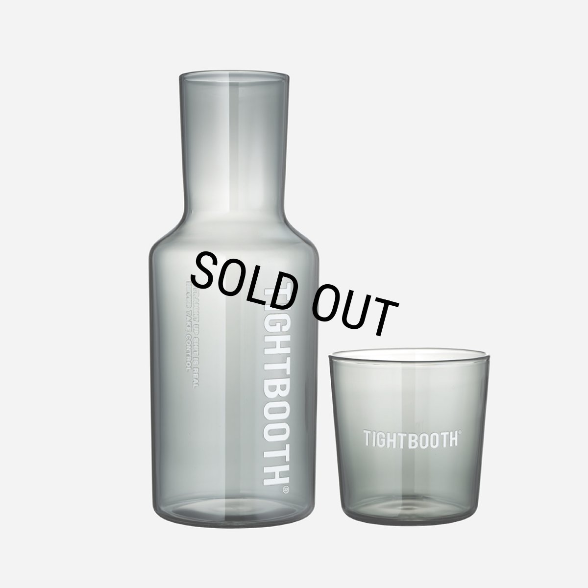 画像2: TIGHTBOOTH/LABEL LOGO CARAFE（Black）［ラベルロゴカラフェ-26秋冬］ (2)