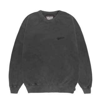 WACKO MARIA/WASHED HEAVY WEIGHT SWEAT SHIRT（GRAY）［クルーネック