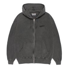 画像1: WACKO MARIA/WASHED HEAVY WEIGHT ZIP UP HOODED SWEAT SHIRT（GRAY）［ジップアップパーカー-26秋冬］ (1)