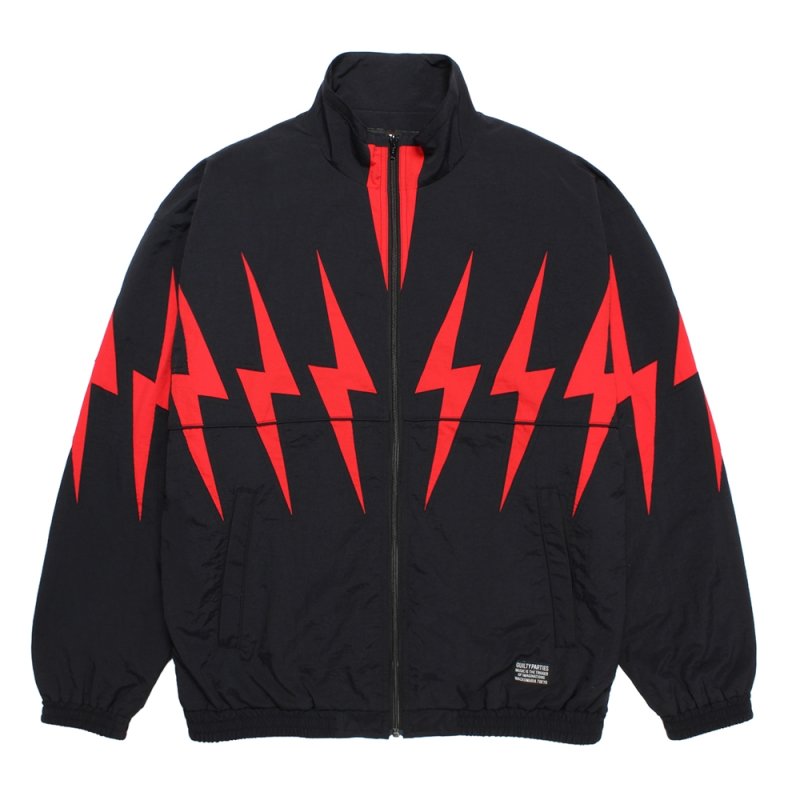 画像1: WACKO MARIA/TRACK JACKET（BLACK/RED）［トラックJKT-26秋冬］
