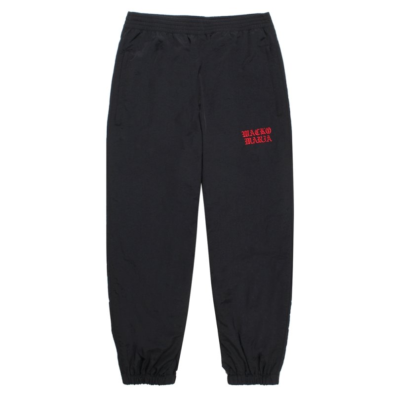 画像1: WACKO MARIA/TRACK PANTS（BLACK/RED）［トラックパンツ-26秋冬］