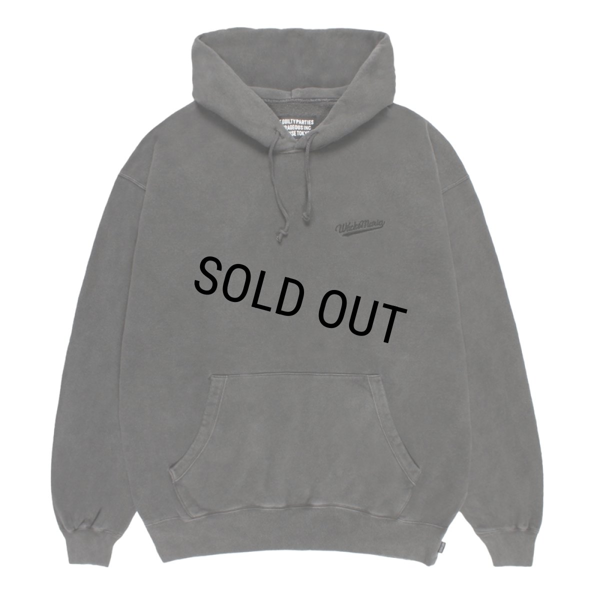 画像1: WACKO MARIA/WASHED HEAVY WEIGHT HOODED SWEAT SHIRT（GRAY）［プルオーバーパーカー-26秋冬］ (1)