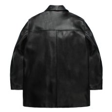 画像2: WACKO MARIA/LEATHER CAR COAT（BLACK）［レザーカーコート-26秋冬］ (2)