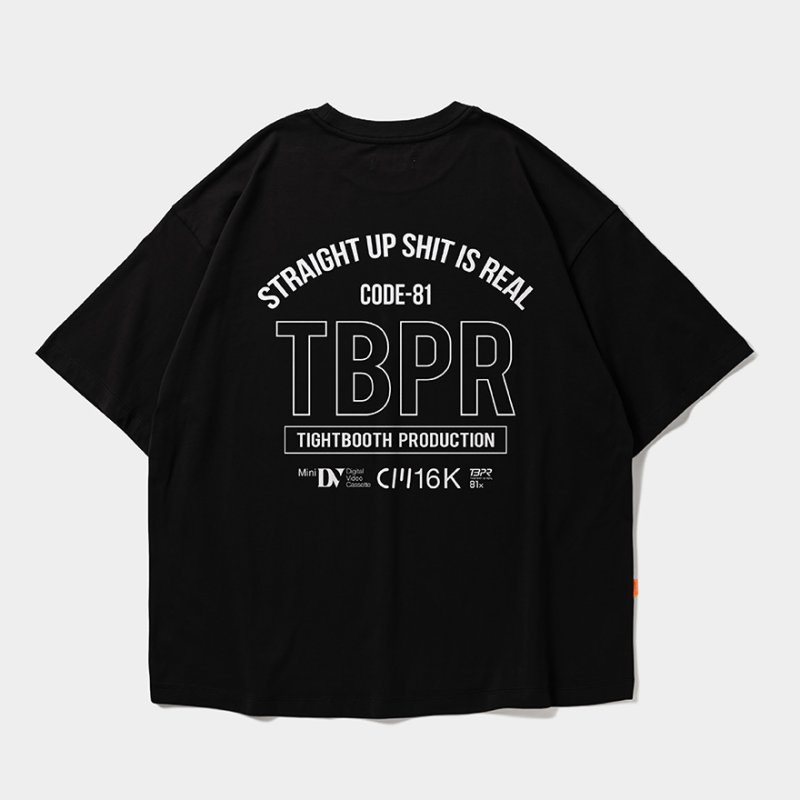 画像2: TIGHTBOOTH/STRAIGHT UP S/S T-SHIRT（Black）［ストレートアップT-26秋冬］