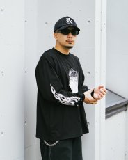 画像9: ANTIDOTE BUYERS CLUB/Pima Cotton L/S Tee（Reaper）（Pure Black） (9)
