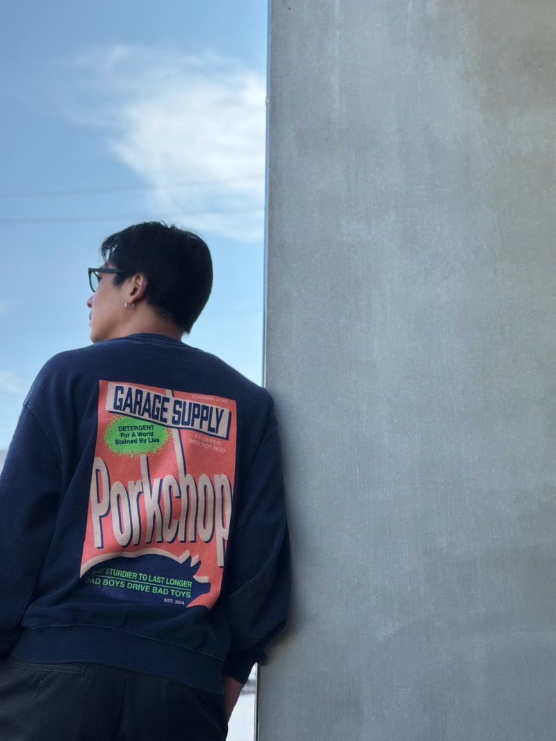 画像3: PORKCHOP/DETERGENT SWEAT（FADE NAVY）［ディタージェントスウェット-26秋冬］