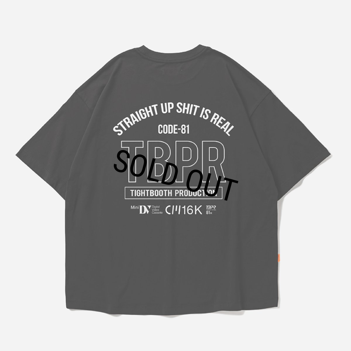 画像1: TIGHTBOOTH/STRAIGHT UP S/S T-SHIRT（Black）［ストレートアップT-26秋冬］ (1)