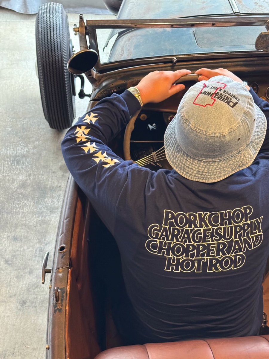 画像6: PORKCHOP/C&H LOGO L/S TEE（NAVY）［C&Hロゴ長袖T-26秋冬］ (6)