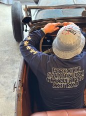 画像6: PORKCHOP/C&H LOGO L/S TEE（NAVY）［C&Hロゴ長袖T-26秋冬］ (6)
