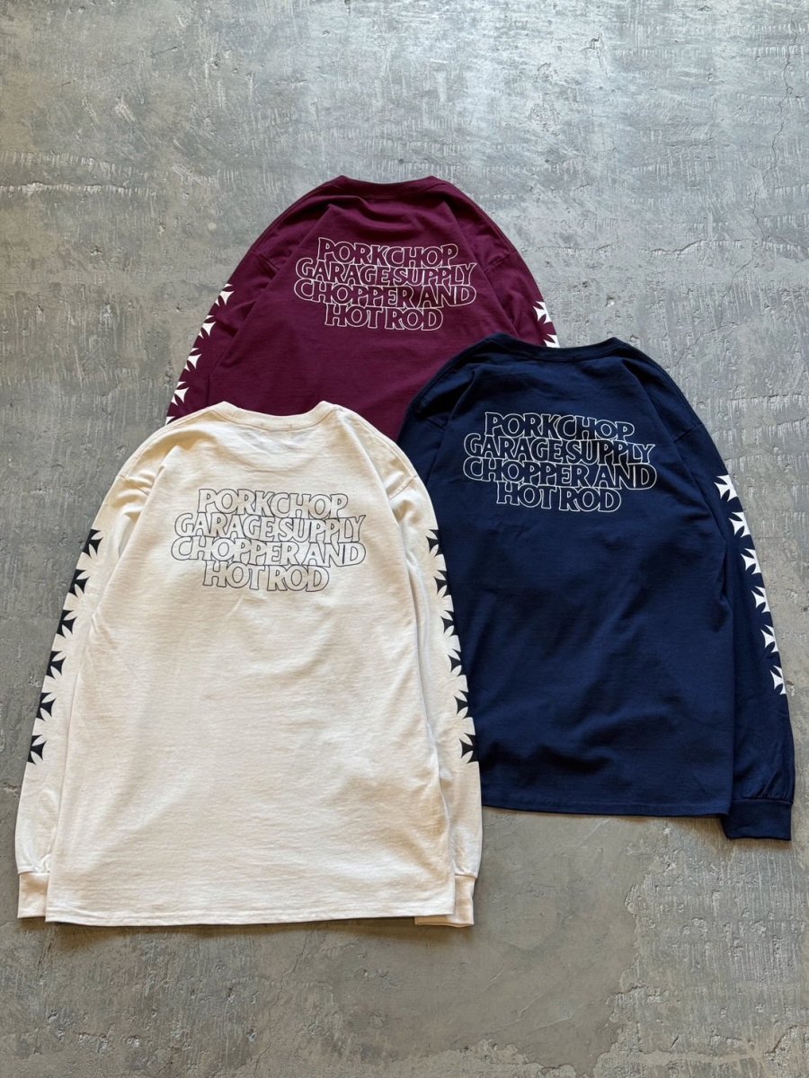画像6: PORKCHOP/C&H LOGO L/S TEE（MAROON）［C&Hロゴ長袖T-26秋冬］ (6)